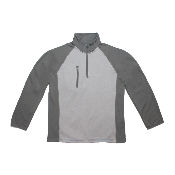 Men's Poly-Flex ¼ Zip Pullover with Heather front panel