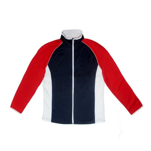 Men's Poly-flex RED, WHITE & BLUE Full Zip Jacket  DISCONTINUED STYLE / CLOSEOUT